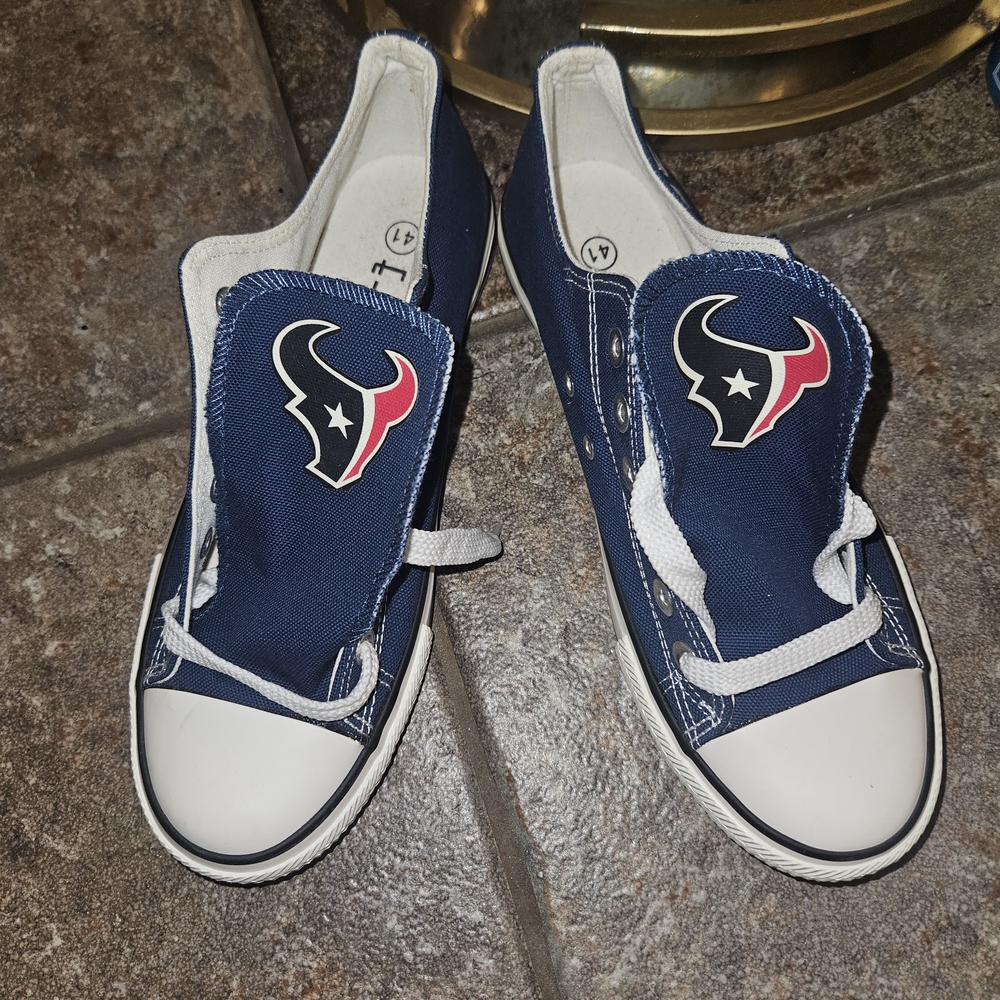 NEW Houston Texans Sneakers Shoes Game Day Mens 8, Womens 10